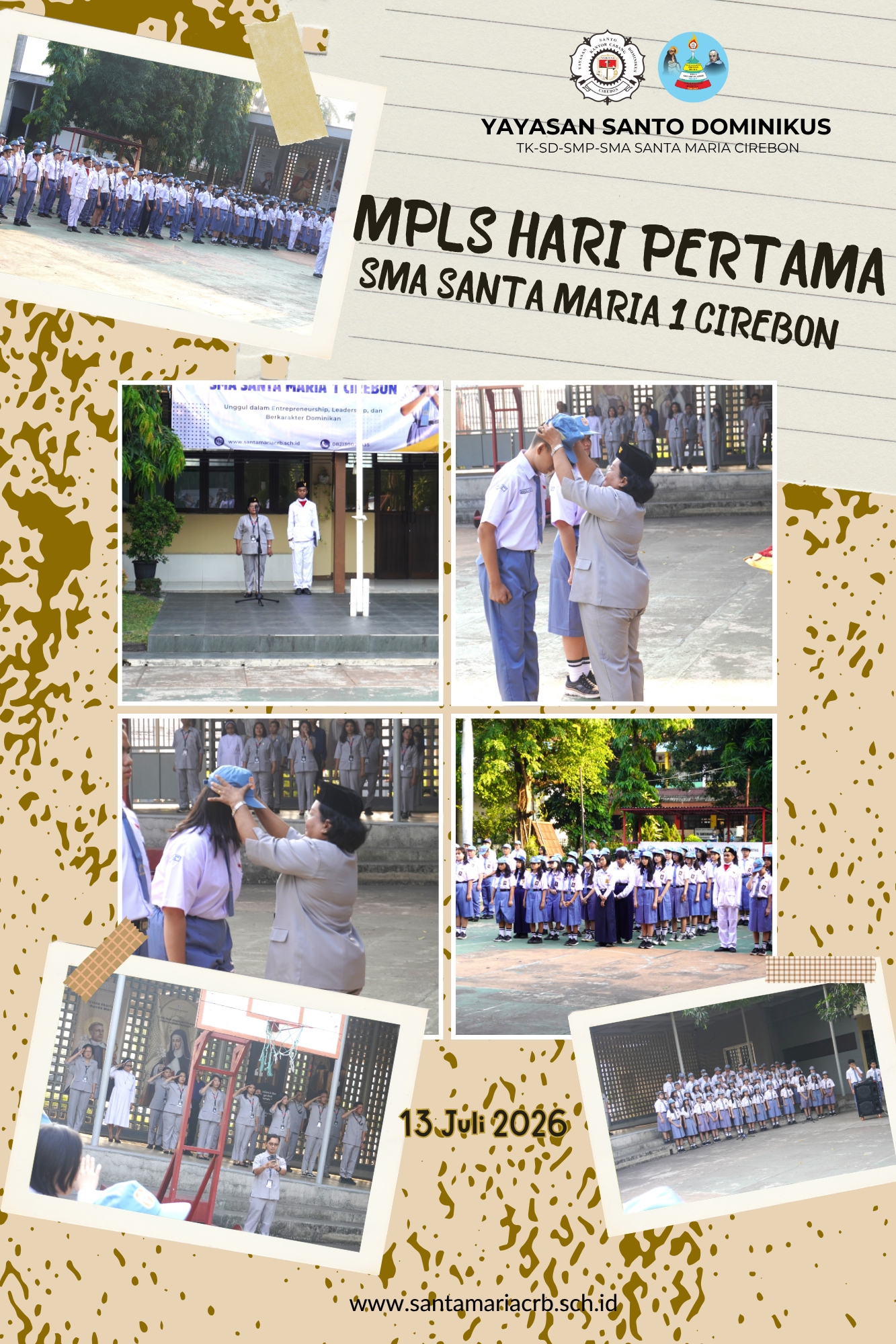hari pertama mpls santa maria cirebon: menyambut langkah baru dengan semangat veritas