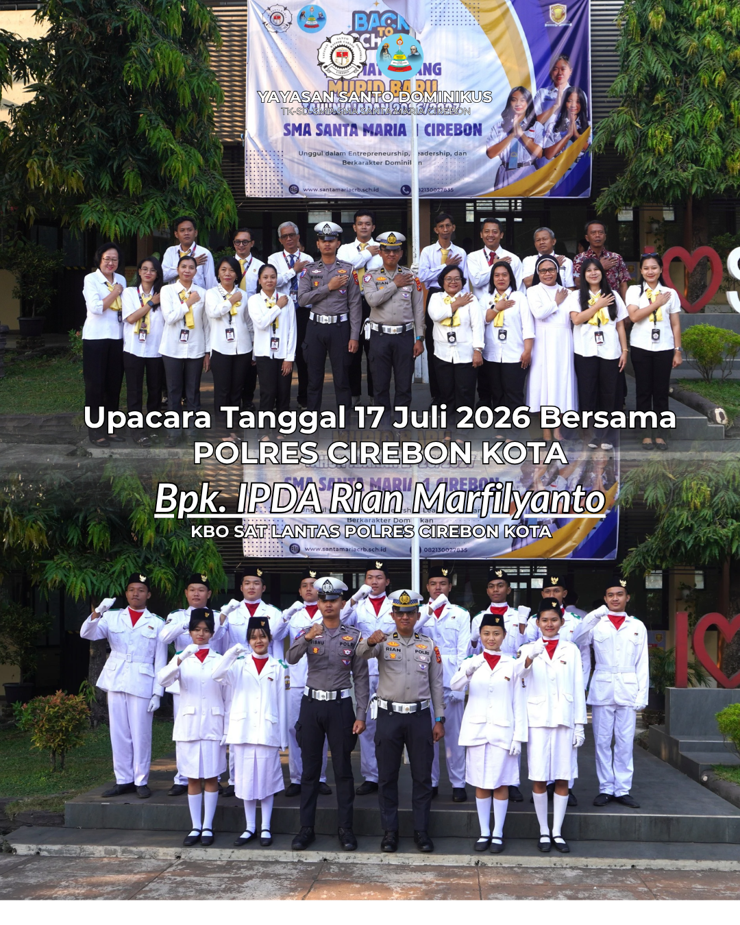 SMA Santa Maria 1 Cirebon Teguhkan Komitmen Ciptakan Sekolah Aman dan Sehat Melalui Edukasi Pencegahan Rokok/Vape dan Keselamatan Berkendara